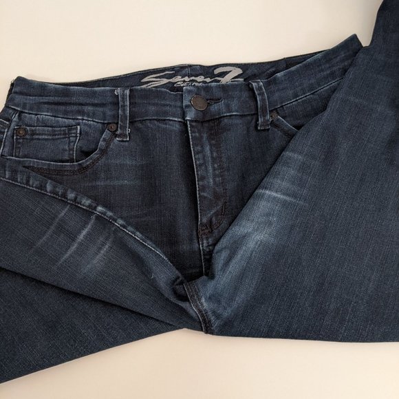Seven7 Skinny High Rise Jeans Size 14. Navy Narrow Jeans. - Picture 7 of 11